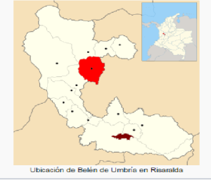 mapa Belén de Umbría